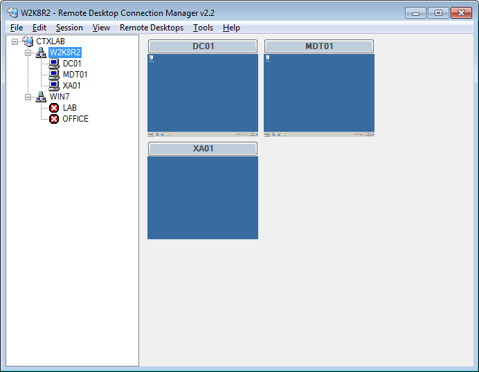 microsoft remote desktop connection manager