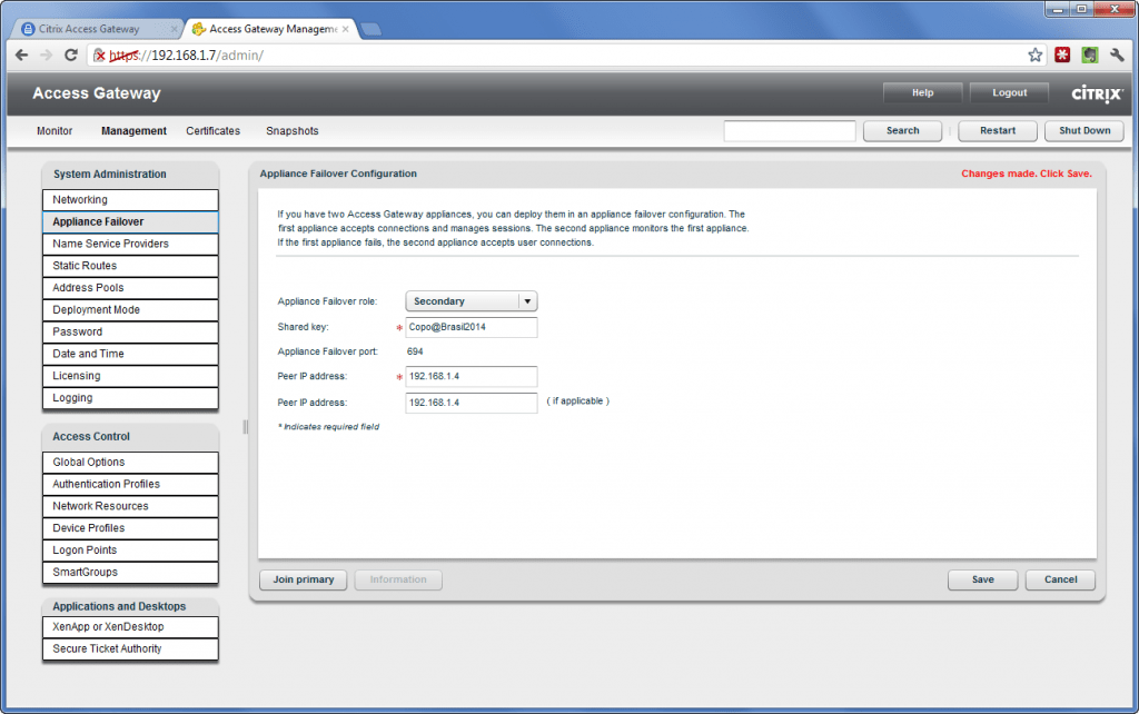 Citrix Access Gateway - Configure Failover - xenappblog